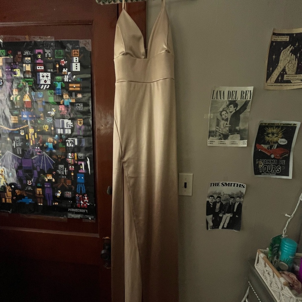GOLD WINDSOR PROM DRESS